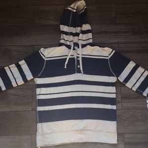 Striped Pullover Sweatshirt